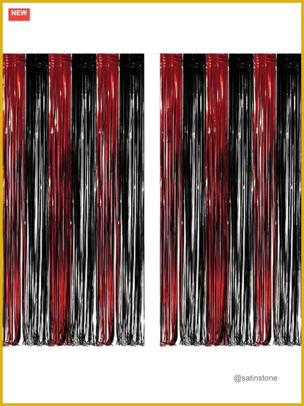 Foil Fringe Tinsel Party Streamers Backdrop Wall Door Decor 2 Pack